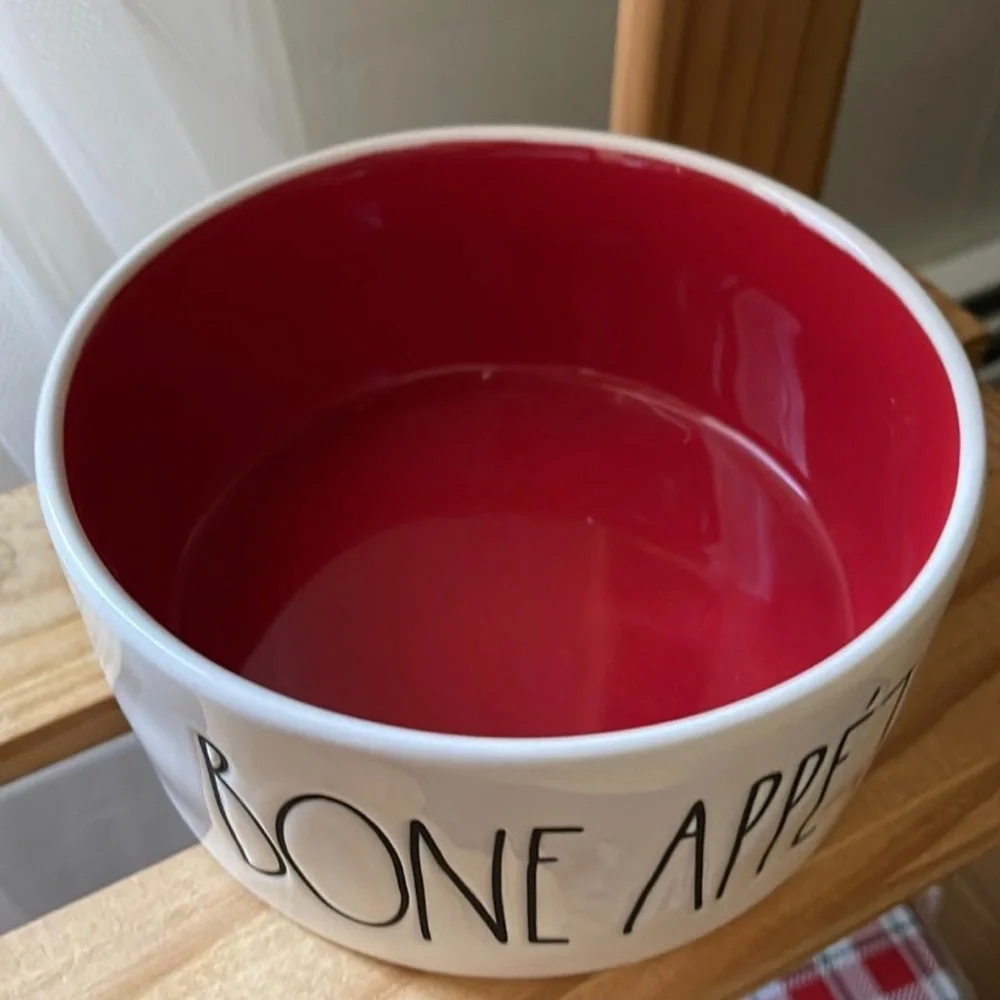Rae Dunn Bone Appetit large bowl with red interior. New with tags